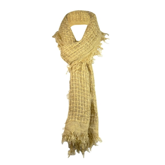 Cejon Women's Frayed Woven Wrap Scarf