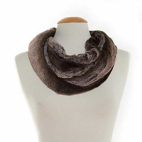 Cejon Womens Shearling Cowl Neck Wrap