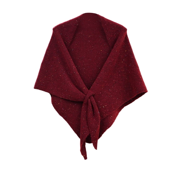 Cekizud Solid Color Knotted Shawl for Women Soft Neck Shoulder Wrap Winter Warm Fashion Scarf