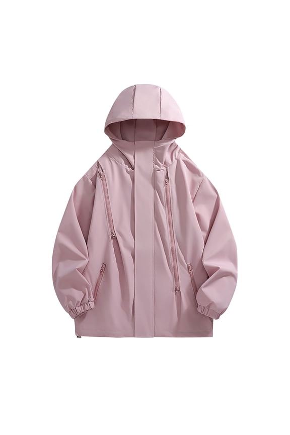 Jackets for Men Spring Thin Outdoor Mountaineering Riding Windproof Work Coat Hooded,Sizes M-4XL