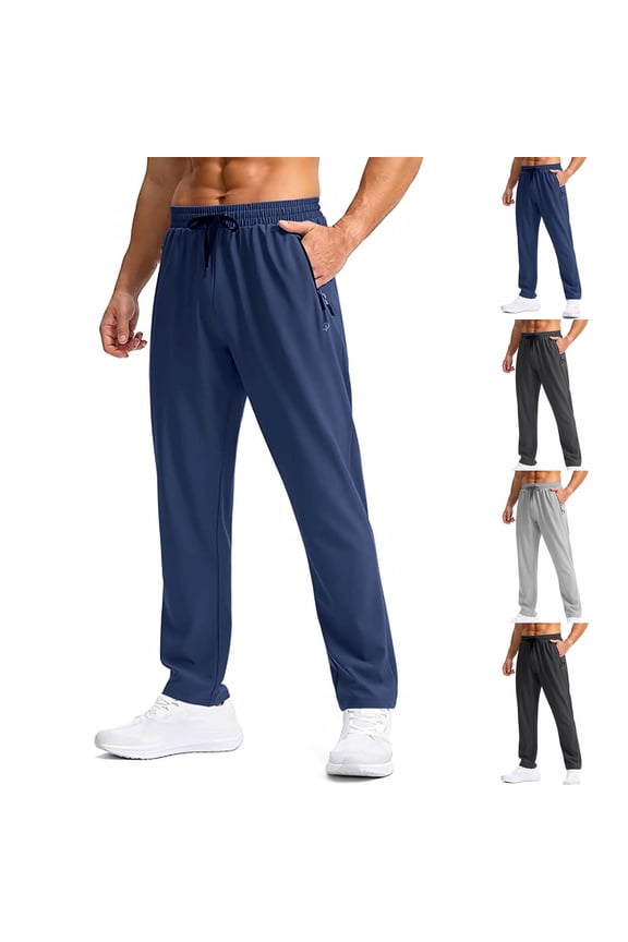 Sweatpants for Men Summer Quick-Dry Nylon Athletic Pants,Sizes S-4XL
