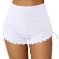 thumbnail image 1 of Cekizud Swim Shorts Women High Waisted Ruched Drawstring Swimsuit Beach Board Bottom,Sizes S-2XL, 1 of 3