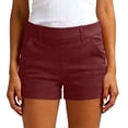 thumbnail image 1 of Cekizud Womens Shorts Mid Rise Loose Fit Comfy Summer Casual Rolled Hem Chino Shorts,Sizes S-3XL, 1 of 8