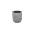 thumbnail image 1 of Celadi Gray Rippled Ceramic Pot - Small, 1 of 2