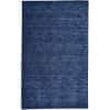 Celano Hand Woven Marled Wool Accent Rug, Midnight Navy Blue, 3ft-6in x 5ft-6in