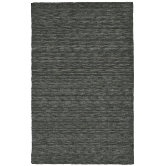 Celano Hand Woven Marled Wool Rug, Charcoal Gray, 8ft x 11ft Area Rug