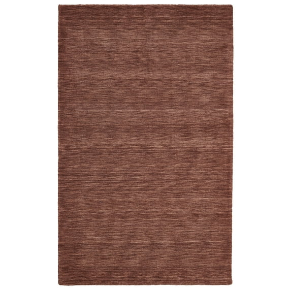 Celano Hand Woven Marled Wool Rug,Rust/Red-Orange, 3ft-6in x 5ft-6in Accent Rug