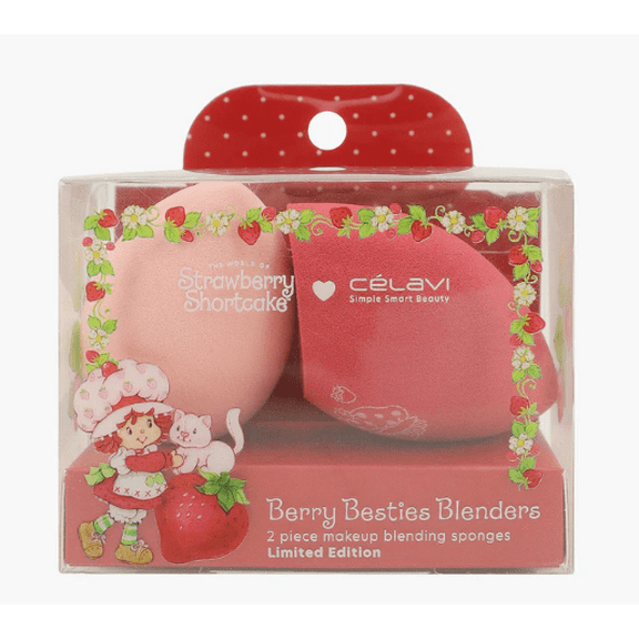Celavi STRAWBERRY SHORTCAKE 2PC PRINTED MAKEUP BLENDERS