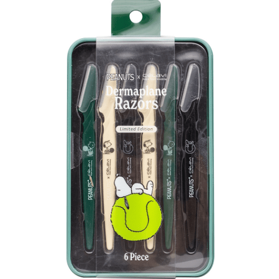 Celavi X Peanuts Dermaplane Razors Set Limited Edition GREEN