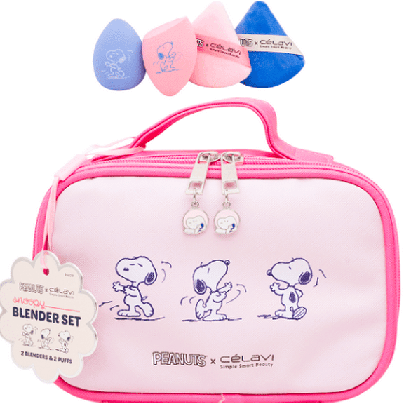Celavi X Peanuts Snoopy Blender Set With Cosmetic Bag
