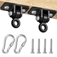 thumbnail image 1 of Celawork Heavy Duty Swing Hangers for Wooden Sets, 2PCS Black Swing Set Hardware for Playground Outdoor, 2400 lb Capacity, 1 of 6