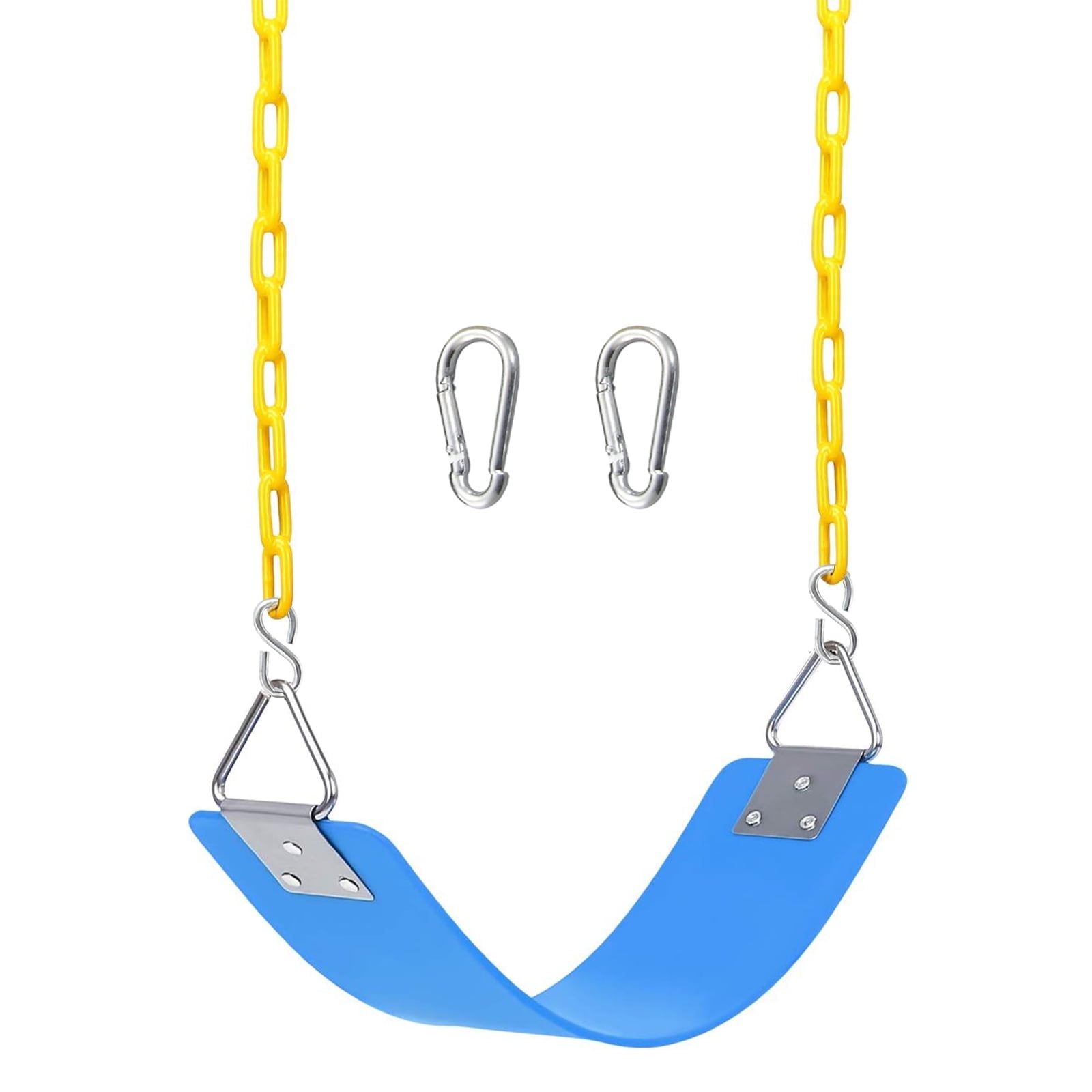 Celawork Heavy Duty Swing Seat, Outdoor Child Board U-Swing, for Children and Adults, Blue