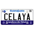 thumbnail image 1 of Celaya Guanajuato Mexico Novelty Car License Plate, 1 of 2