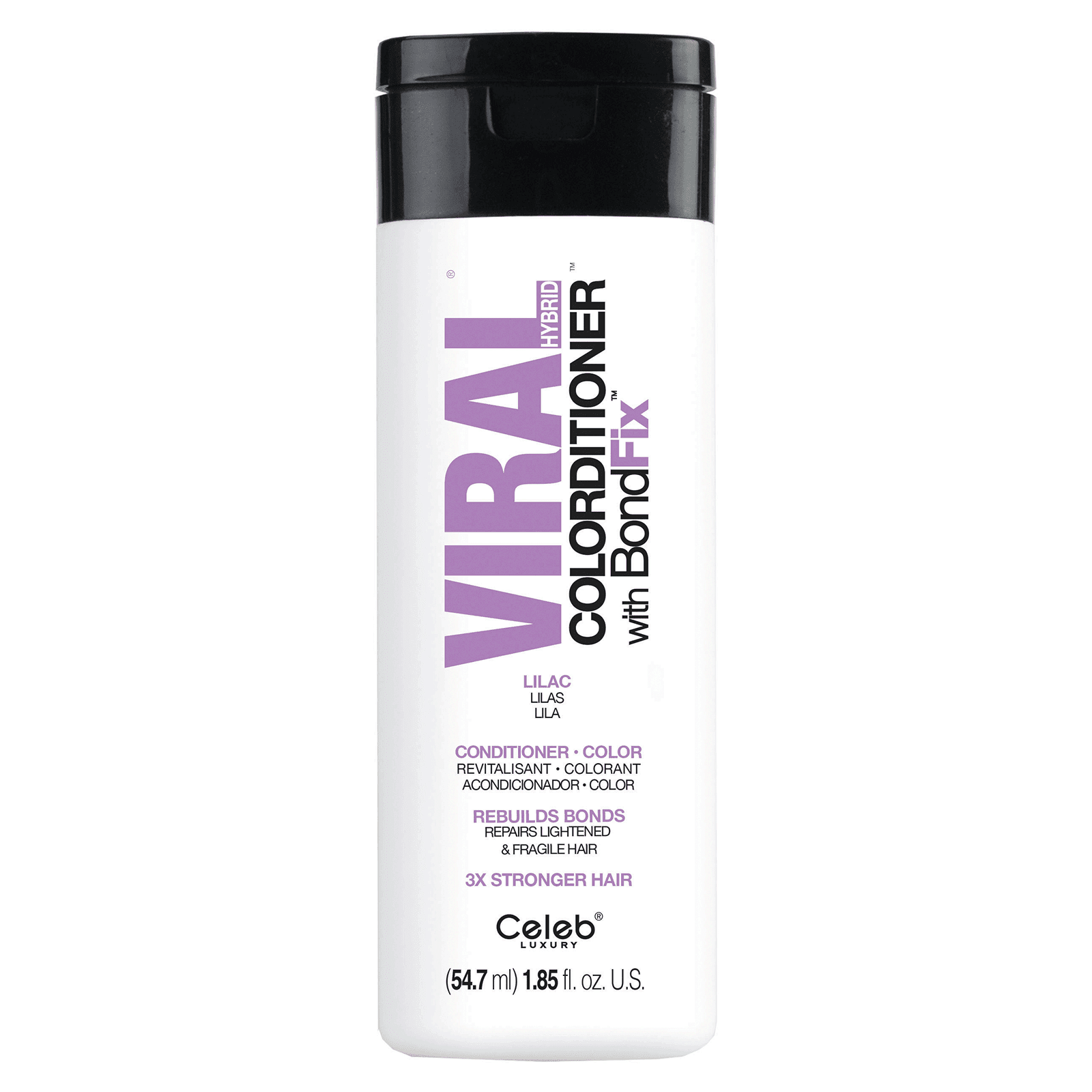 Celeb Luxury VIRAL HYBRID COLORDITIONER with BondFix TRAVEL SIZE, Lilac, 2  fl. oz. - Walmart.com