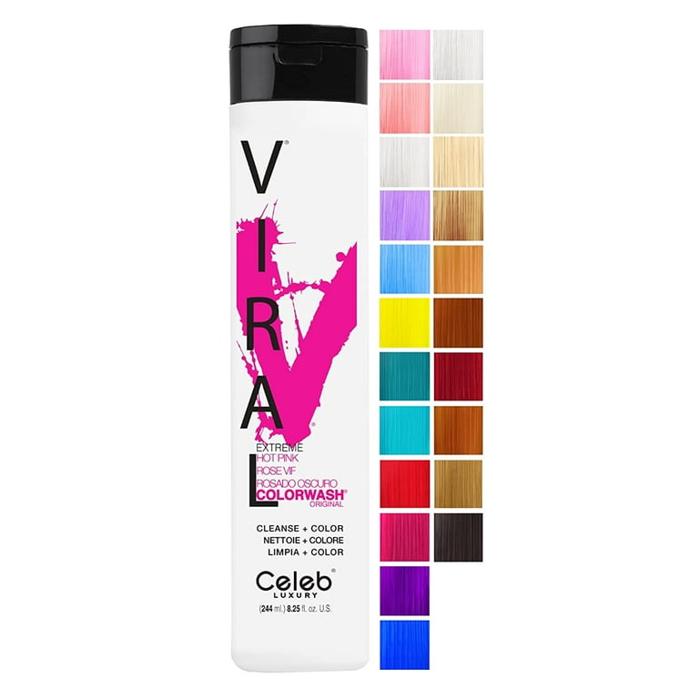 Celeb Luxury- Extreme Rebuilder, Vegan Semi-Permanent Hair Dye Hot Color Shampoo, 8.25 fl oz - Walmart.com