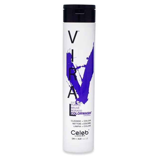 Celeb Luxury Viral Extreme Purple Colorwash Shampoo for ColorTreated