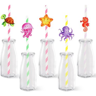 Under The Sea Party Favors Ocean Sea Animals Theme Plastic Straws Keychains Slaps Bracelets Tattoos Under The Sea Party Decor