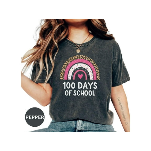 Celebrate 100 Days of School with Our Fun  Stylish 100th Day T-Shirt for Students  Teachers