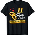 thumbnail image 1 of Celebrate 11 Years Of Marriage! 11th Wedding Anniversary T-Shirt, 1 of 4