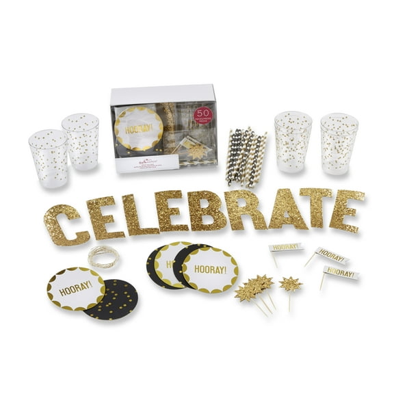 Celebrate 50 Piece Party Supplies in a Box