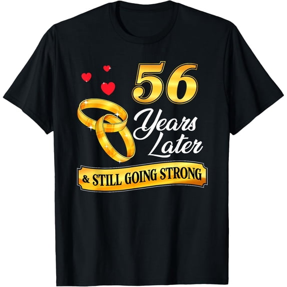 Celebrate 56 Years Of Marriage! 56th Wedding Anniversary T-Shirt