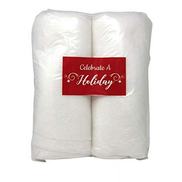 Celebrate Holiday Large Christmas Snow Roll 2 Packs of 3x8ft