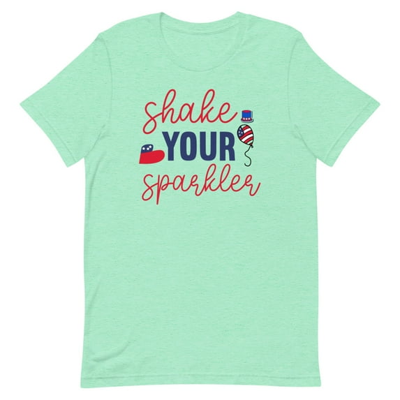 Celebrate American Patriotism with Style Shirt (Heather Mint, XL)