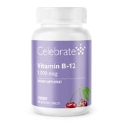 CELEBRATE VITAMINS B-12 Quick-Melt Tablets, Cherry Flavor, 90 Count