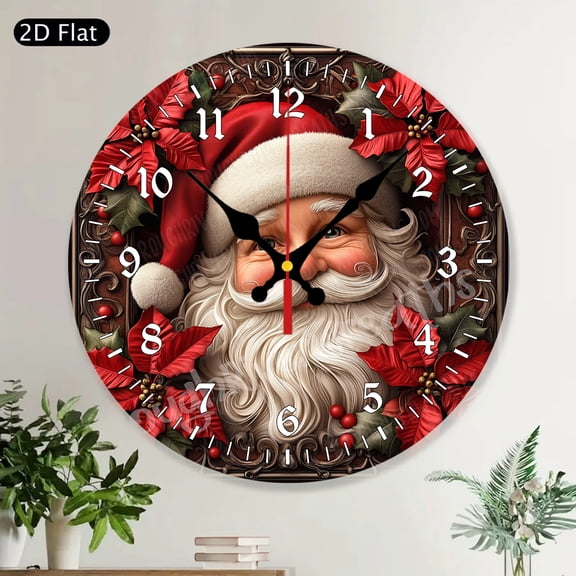 Celebrate Black History Round Wall Clock African American Heritage Pan African Silent Decorative