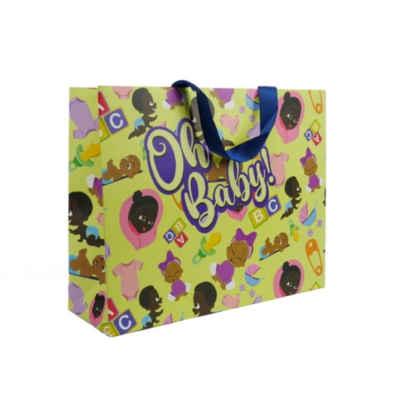 Celebrate Blackness Celebrate Oh Baby! Unisex Gift Bag featuring African American Melanin Black Babies Gender Neutral