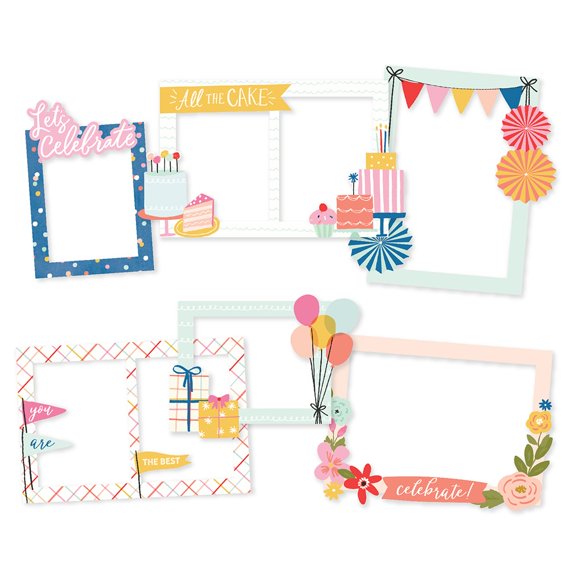 Celebrate! Chipboard Frames-