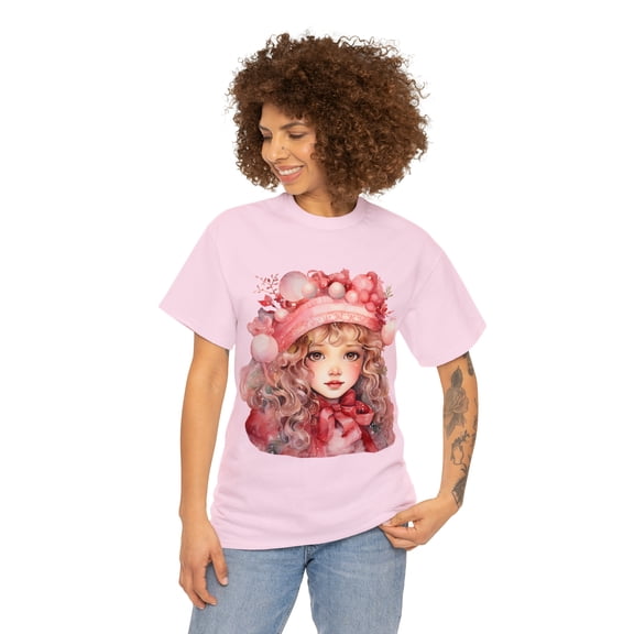 Celebrate Christmas Like Princess Streetwear Casual Heavy Cotton T-shirt