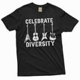 thumbnail image 1 of Celebrate Diversity Guitar Shirt Music Lover Gift for Guitarist Shirt Electric Guitar Player tee, 1 of 7