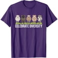 thumbnail image 1 of Celebrate Diversity Sheep Whisperer Herder Farmer Softstyle Unisex T-Shirt,Purple Color,Size M, 1 of 5
