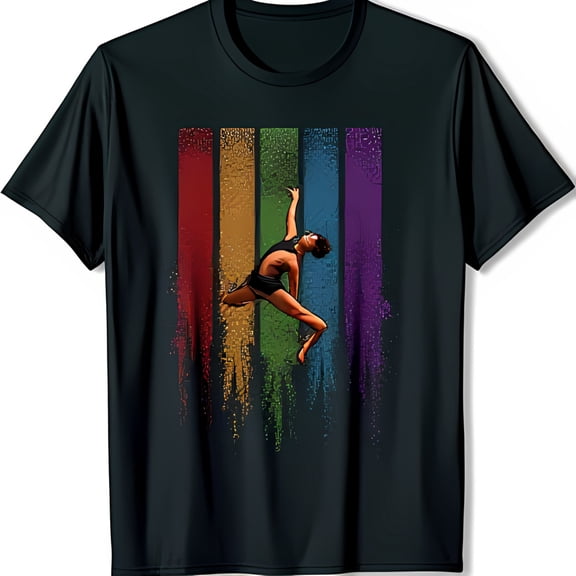 Celebrate Diversity with Our Black T-Shirt Featuring Bold Graphic Design for Inclusion