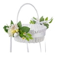 thumbnail image 1 of Celebrate Easter Basket Artificial Flower Designs Rattan Woven Picnics Basket Perfect For Springtime Holiday Gathering, 1 of 8