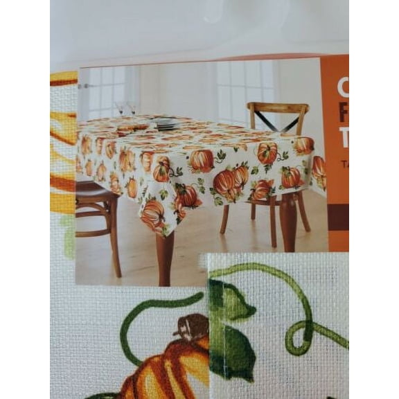 Celebrate FALL Together Tablecloth - Oblong 60" X 102" New