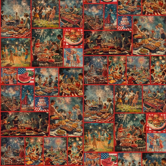 Celebrate Freedom Patriotic Cotton Fabric