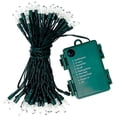 thumbnail image 1 of Celebrate A Holiday Battery Operated String Lights - 50 LED Waterproof Outdoor or Indoor Battery Powered Christmas Lights 18ft - 8 Modes Clear Mini Lights for Tree, Wedding, Party, Warm White, 1 of 2