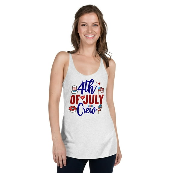 Celebrate Independence Day with 4th Of July Womens Tank (XS)