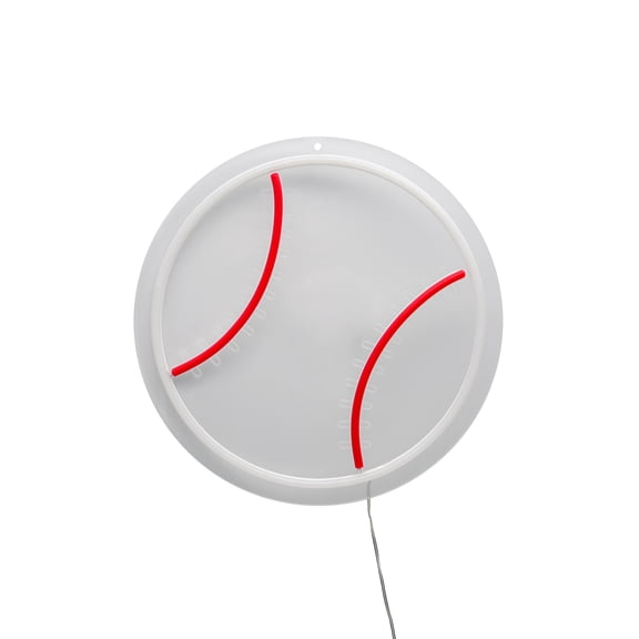 Celebrate It 12" Baseball Neon Light Decor , Baseball Decor for Home and Games