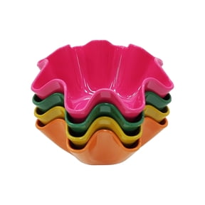 Celebrate It 6.5" Melamine Ruffle Bowls, 4ct.,"Kitchen Supplies for Home and Party Decor
