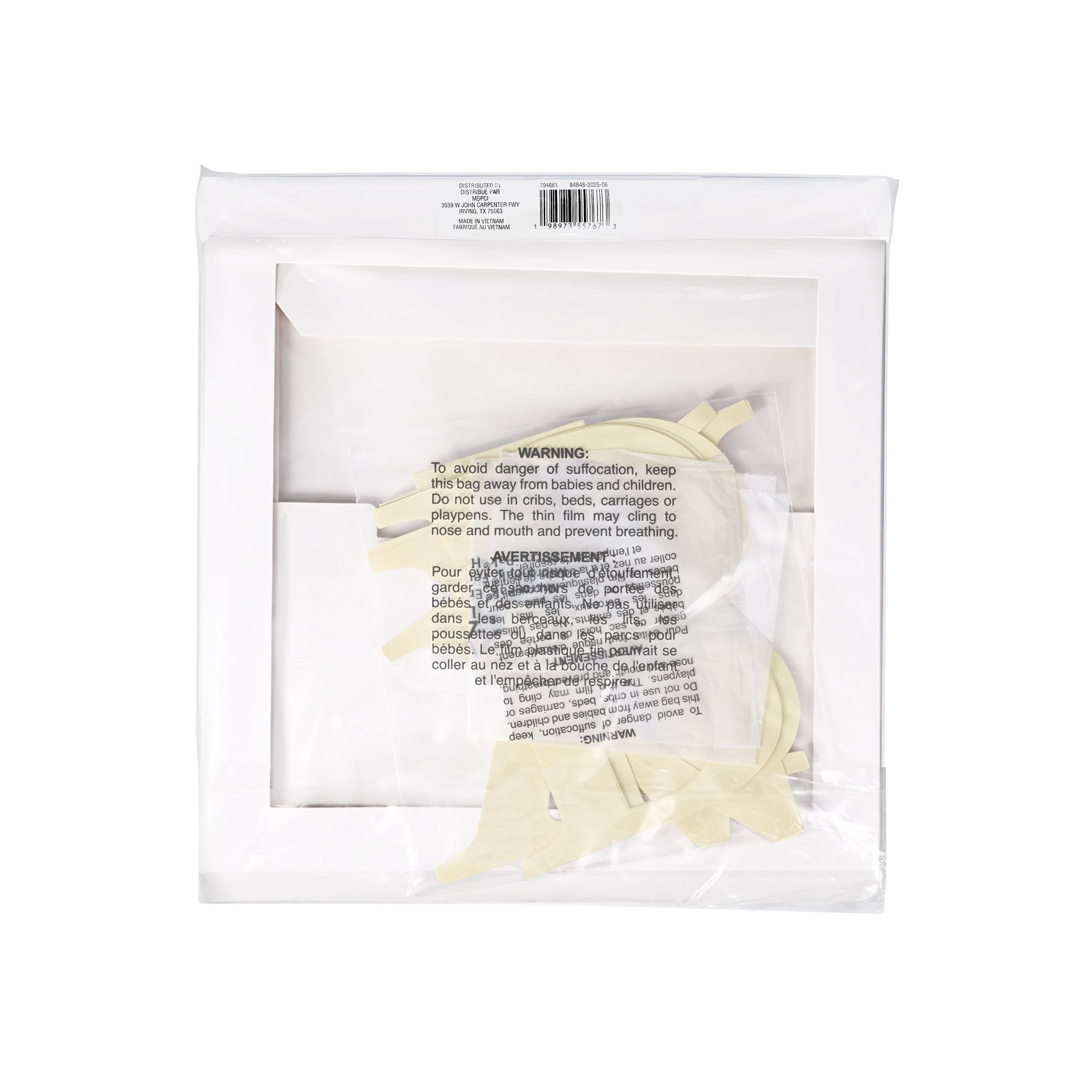 Celebrate It Baby Shower Décor – Letter Block Display Boxes with Stickers - White - 12" x 12" x 12" - 6 Kits (20 Pieces Each)