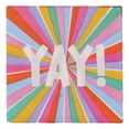 thumbnail image 1 of Celebrate It Beverage Napkins, Vibrant YAY! Message Print, Bright Multicolor, 4.8" x 4.8", 12 Packs (240 Total Count), 1 of 3