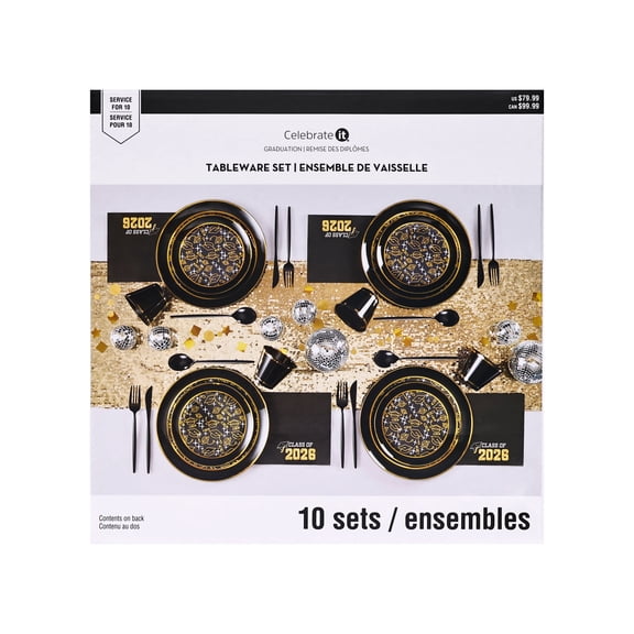 Celebrate It Class of 2026 Tableware Set