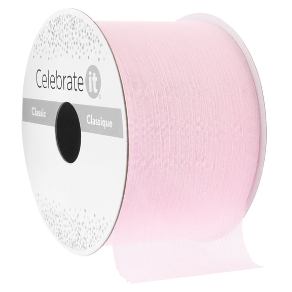 Celebrate It Classic Crinkle Chiffon Ribbon, 2" x 3yd. , 12 Pack