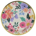 thumbnail image 1 of Celebrate It Dinner Plates, Bright Multicolor Floral Print Disposable Paper Tableware, Multicolor, 9", 12 Pack (96 Total), 1 of 2