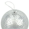 thumbnail image 1 of Celebrate It Disco Balls – Sparkling Mirror-Glass Party Decorations - Silver - 4" - 6 Packs (24 Total), 1 of 2