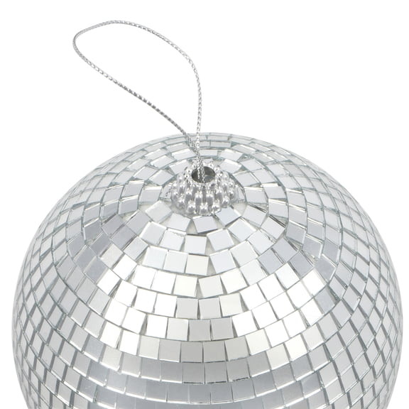 Celebrate It Disco Balls – Sparkling Mirror-Glass Party Decorations - Silver - 4" - 6 Packs (24 Total)