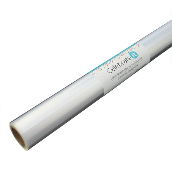 Celebrate It Transparent Packaging Wrap - Clear